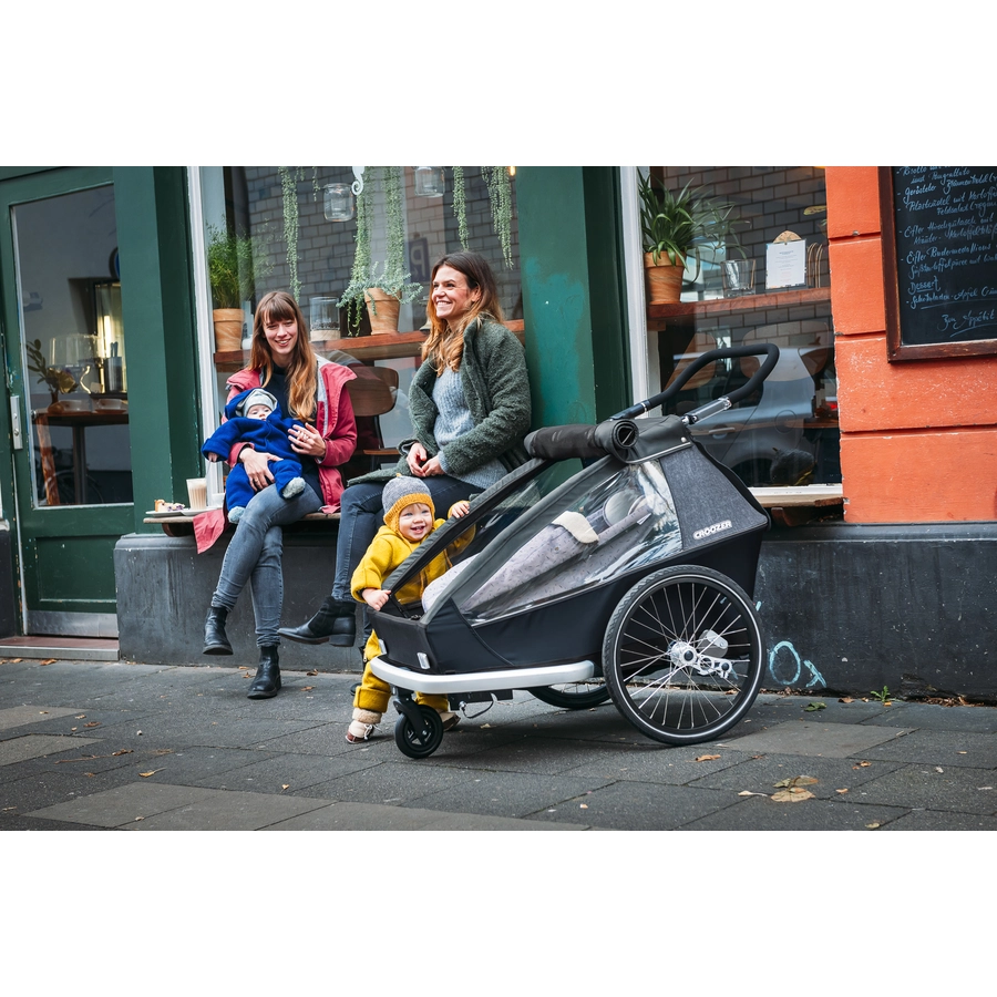 CROOZER Kinderfahrradanhänger Kid Vaaya 2 Graphite blue