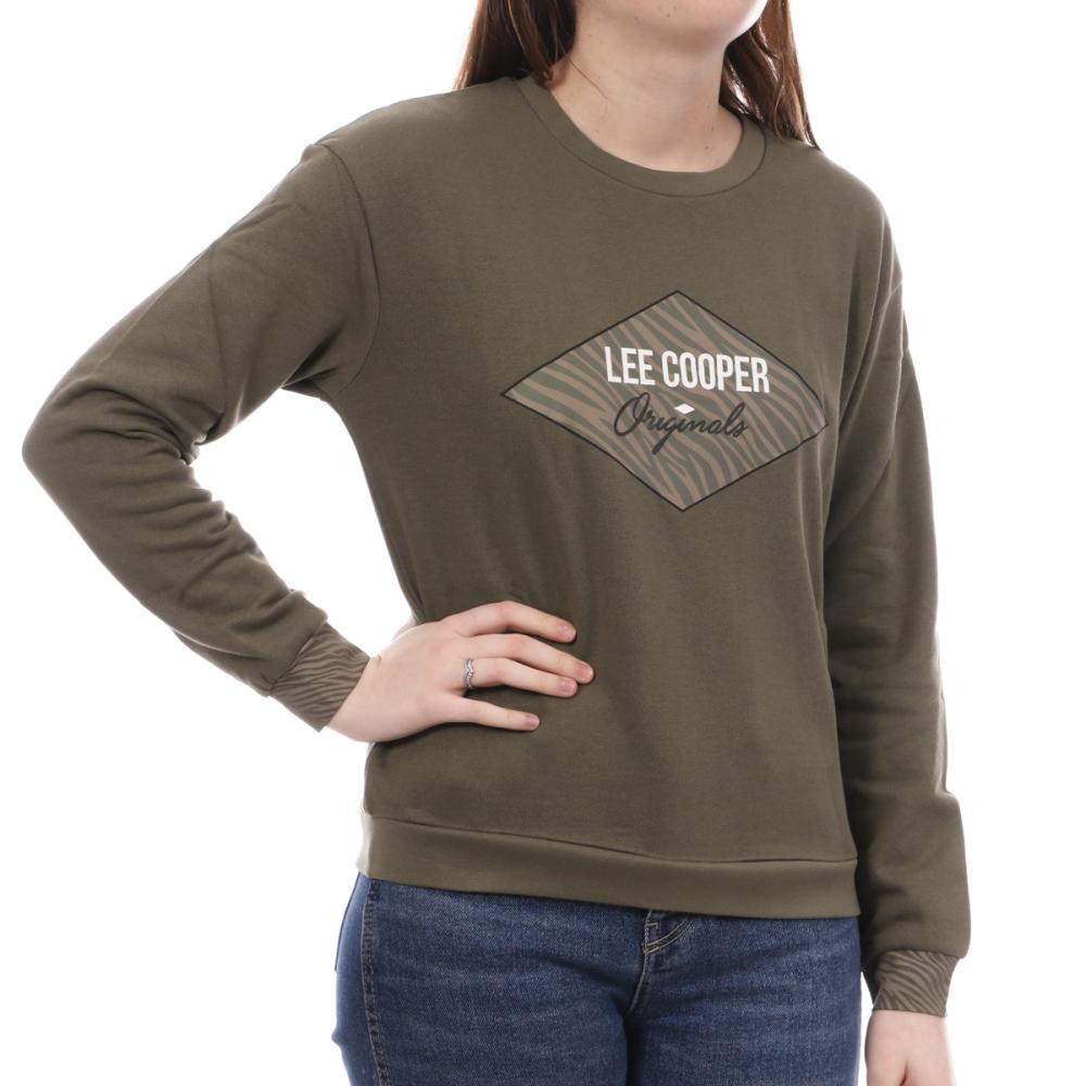 Lee Cooper Sweat Kaki Femme Lee Cooper Okazia