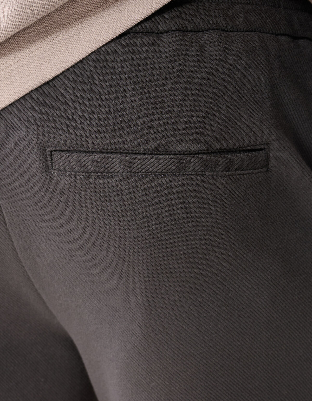 Structuur Regular Fit Short Donkergrijs