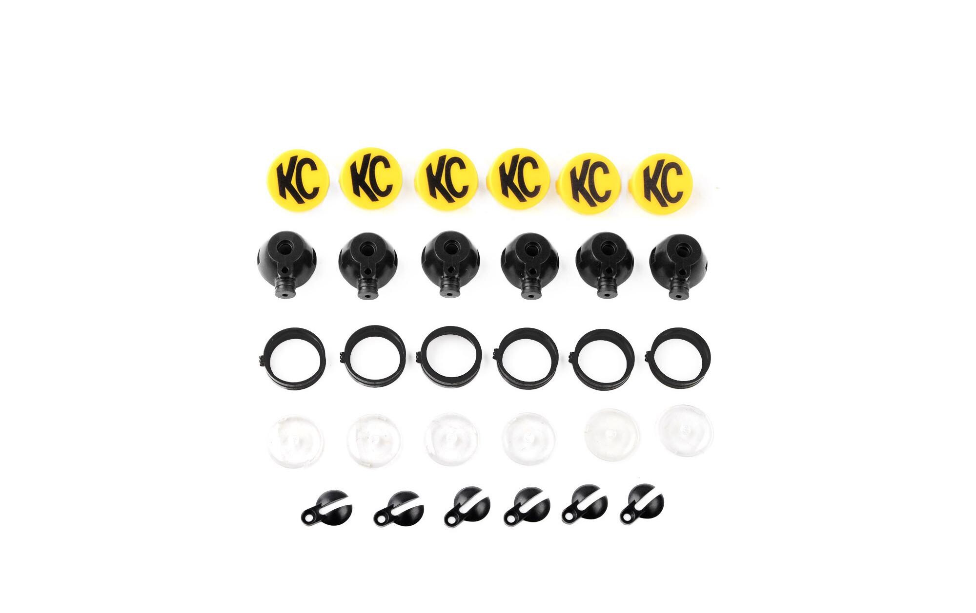Modellbau-Scheinwerfer KC HiLiTES Set V2 ohne LED, 1:10Zusatzscheinwerfer für Modelle im Massstab 1:10