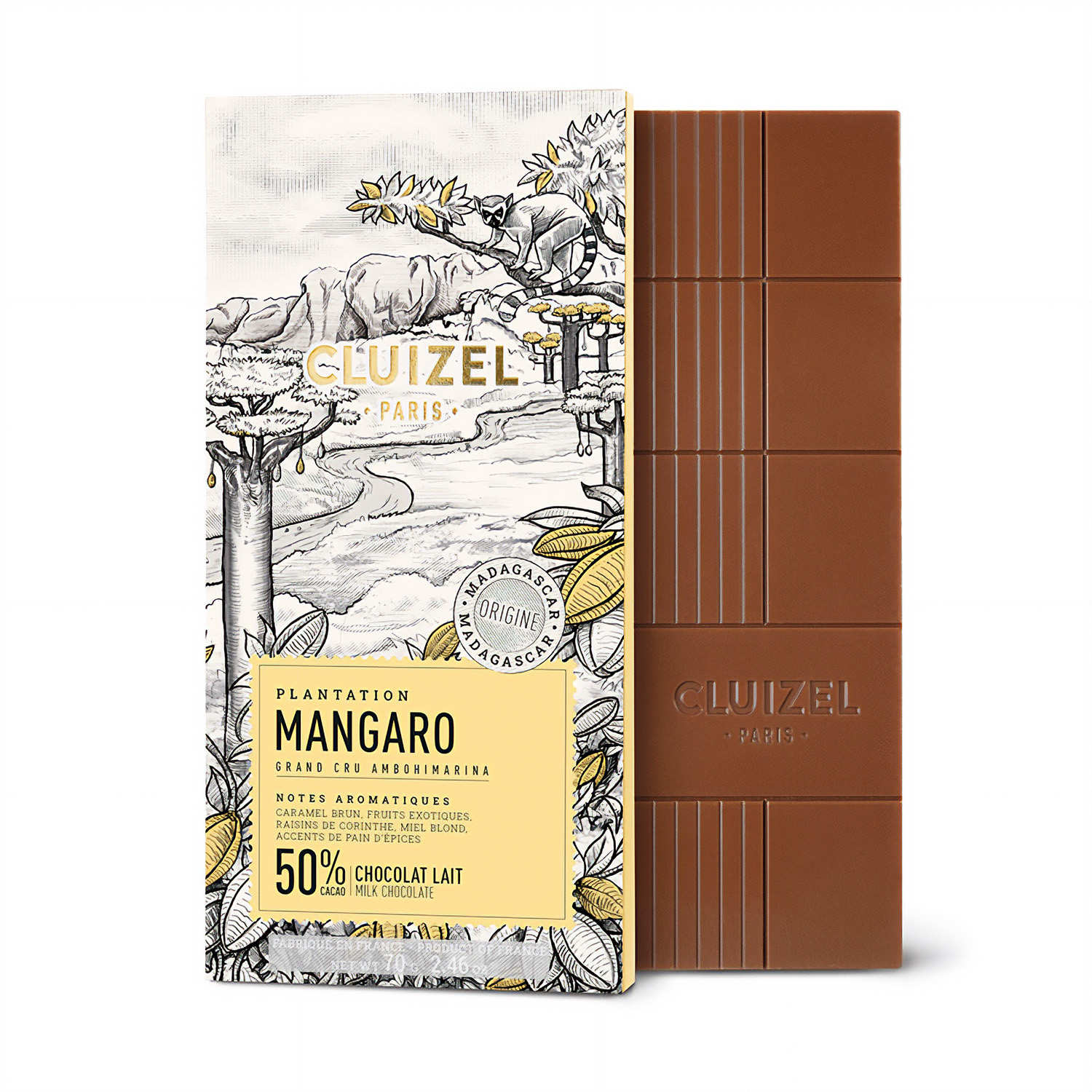 Tablette de chocolat de plantation - Mangaro Lait 50%