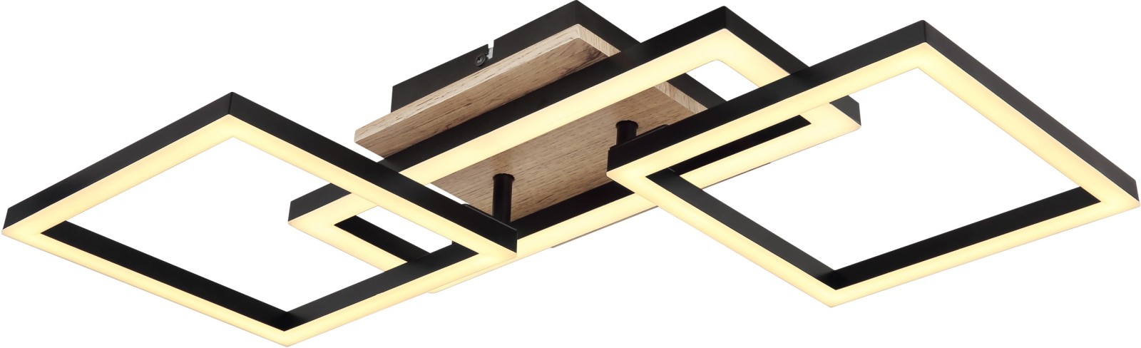 LED-Deckenleuchte - schwarz matt - 70 cm