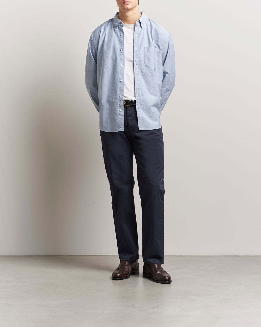 GANT 240 Mulberry Street Relaxed Fit US Oxford Shirt Blue Water