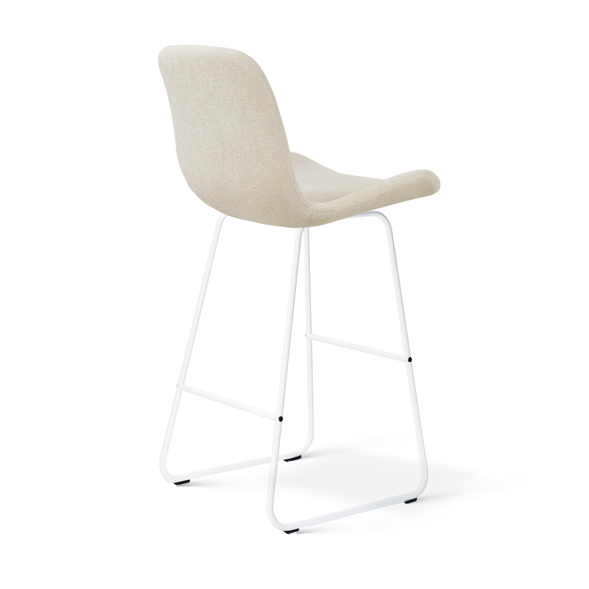 Barkruk Nino-Fé wit onderstel cottonbeige 75 cm