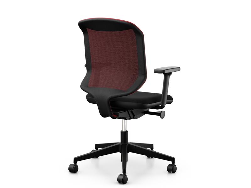 Giroflex Bürostuhl Chair2Go 434 Schwarz/Rot Drehstuhl mit hohem Sitzkomfort
