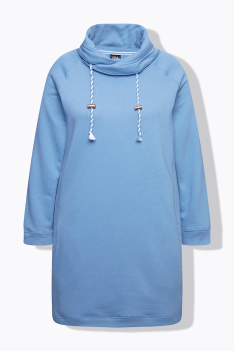Sweatkleid, Stehkragen, Langarm, Taschen