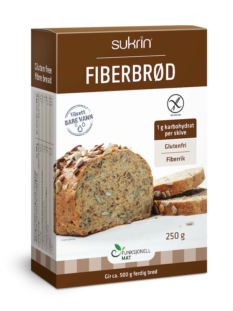 Sukrin Fiberbrød 250 g
