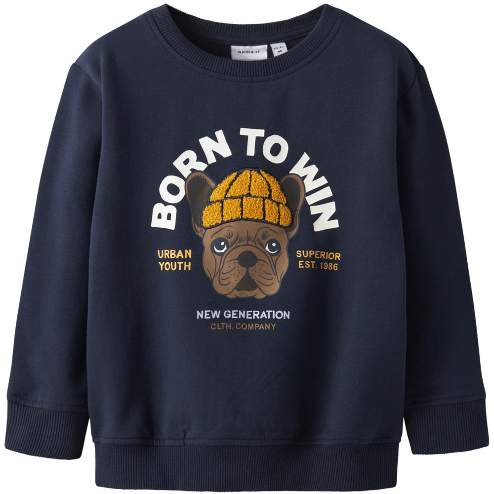 Køb Name It Navy Blazer Nmmriguna Ls Nreg Sweat Bru Box