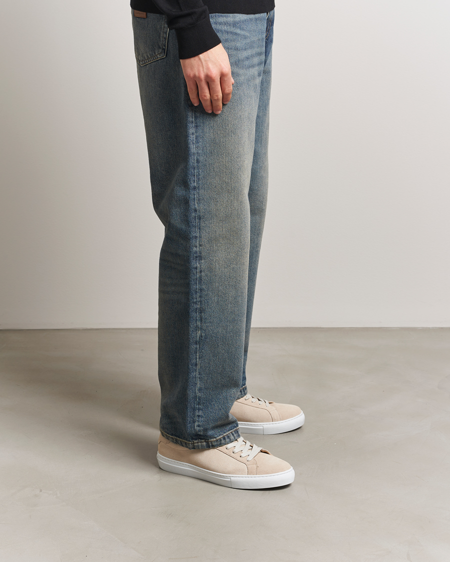 Les Deux Theodor Suede Sneakers Ivory