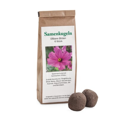 Blumensamen Samenkugeln, Essbare Blüten