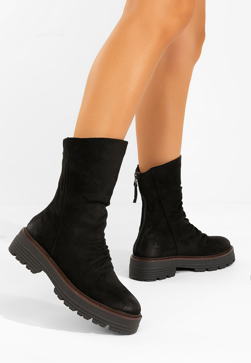 Bottes courtes femme noires Tavresa