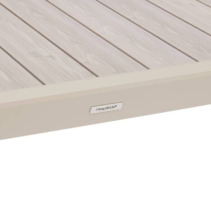 Table de jardin extensible rectangulaire EVASION Lin / Argile