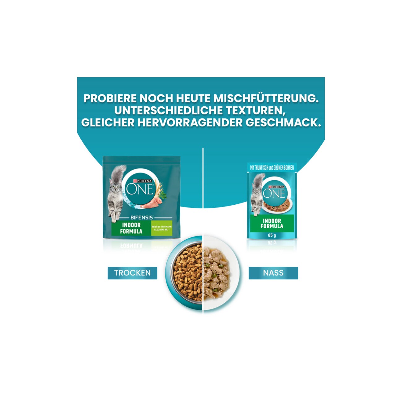 Purina ONE BIFENSIS Indoor mit Truthahn und Vollkorn 750 g