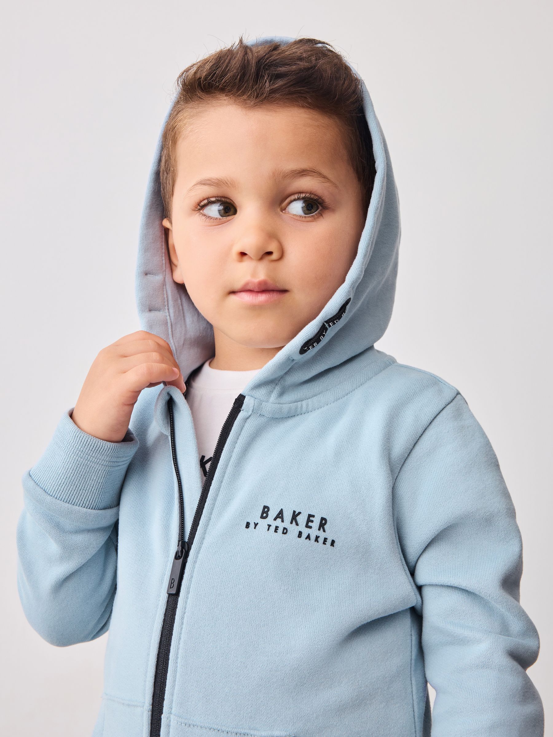 Blauw - Baker by Ted Baker 100% katoenen (0 - 6 jr) driedelig trainingspakset