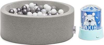 JLY Ballbasseng Med Ole Brumm Projektor, Grey/Blue