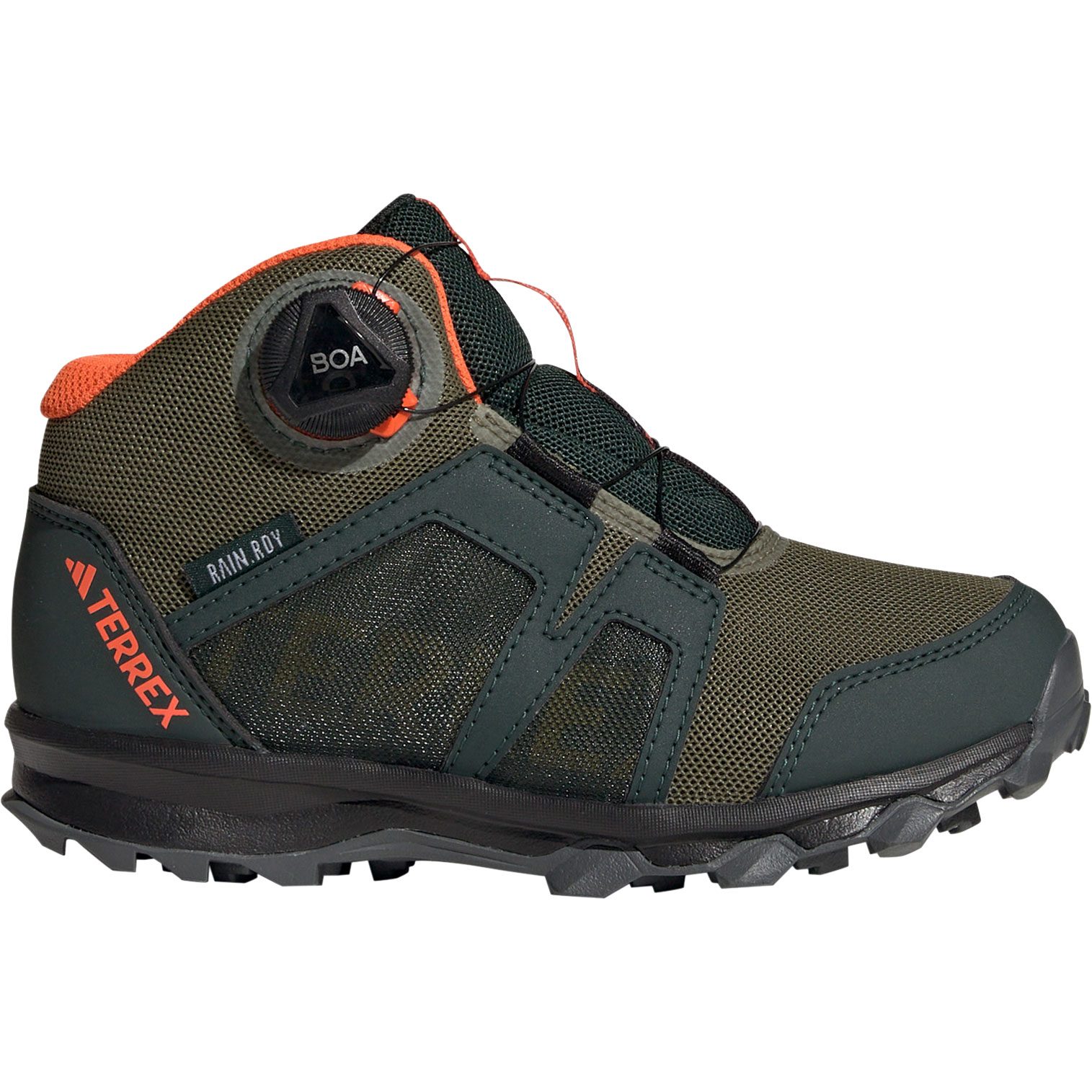 adidas TERREX Terrex BOA® MID RAIN.RDY Wanderschuhe Kinder shadow green