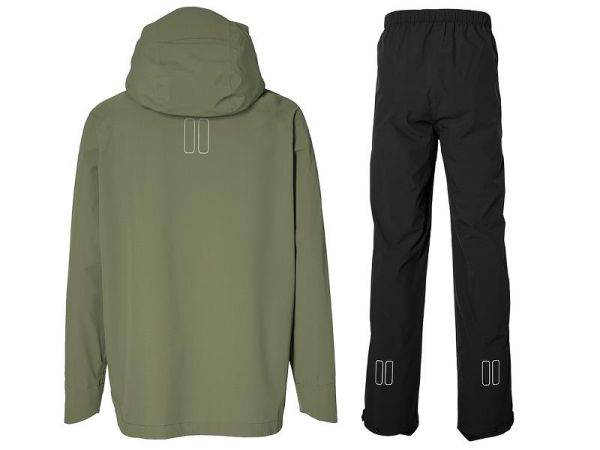 Basil Hoga Unisex Regnsæt, Olive Green