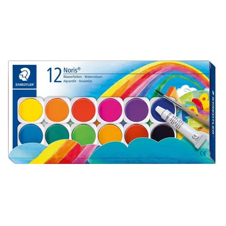 STAEDTLER® Farbkasten Noris Club mit 12 Wasserfarben