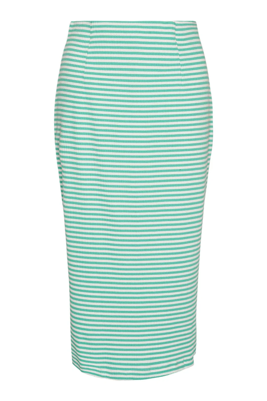 Noella Luelle Midi Skirt green white stripe