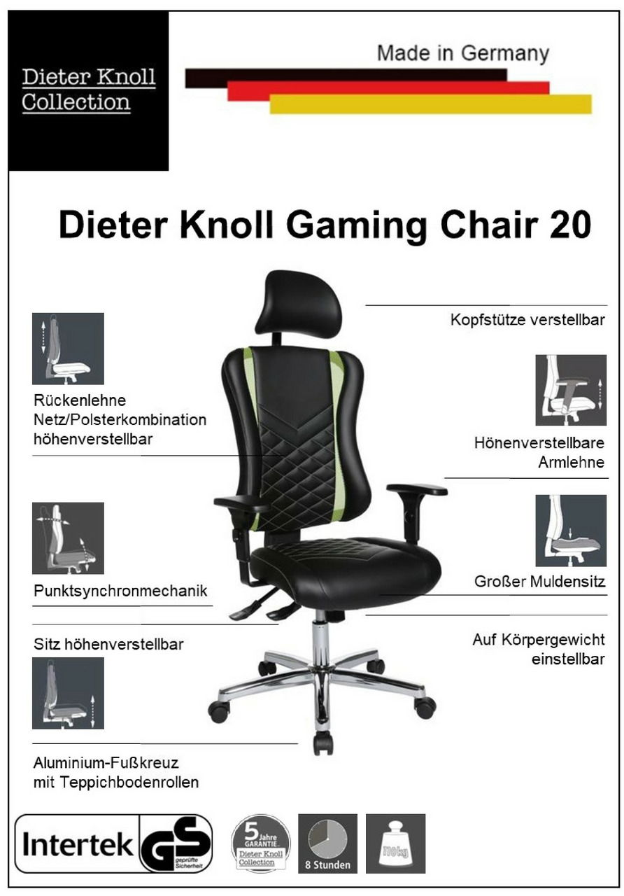 Dieter Knoll Gaming Stuhl GAMING CHAIR