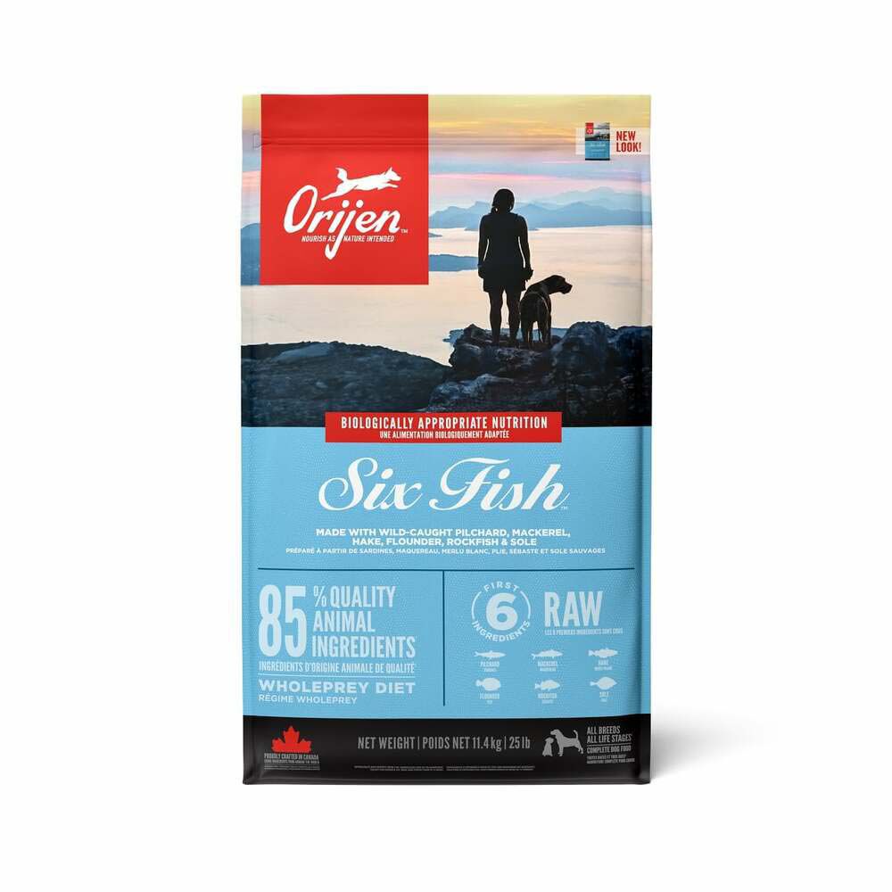 Orijen Six Fish Dog Whole Prey - Hondenvoer - 11.4 Kilogram - vis