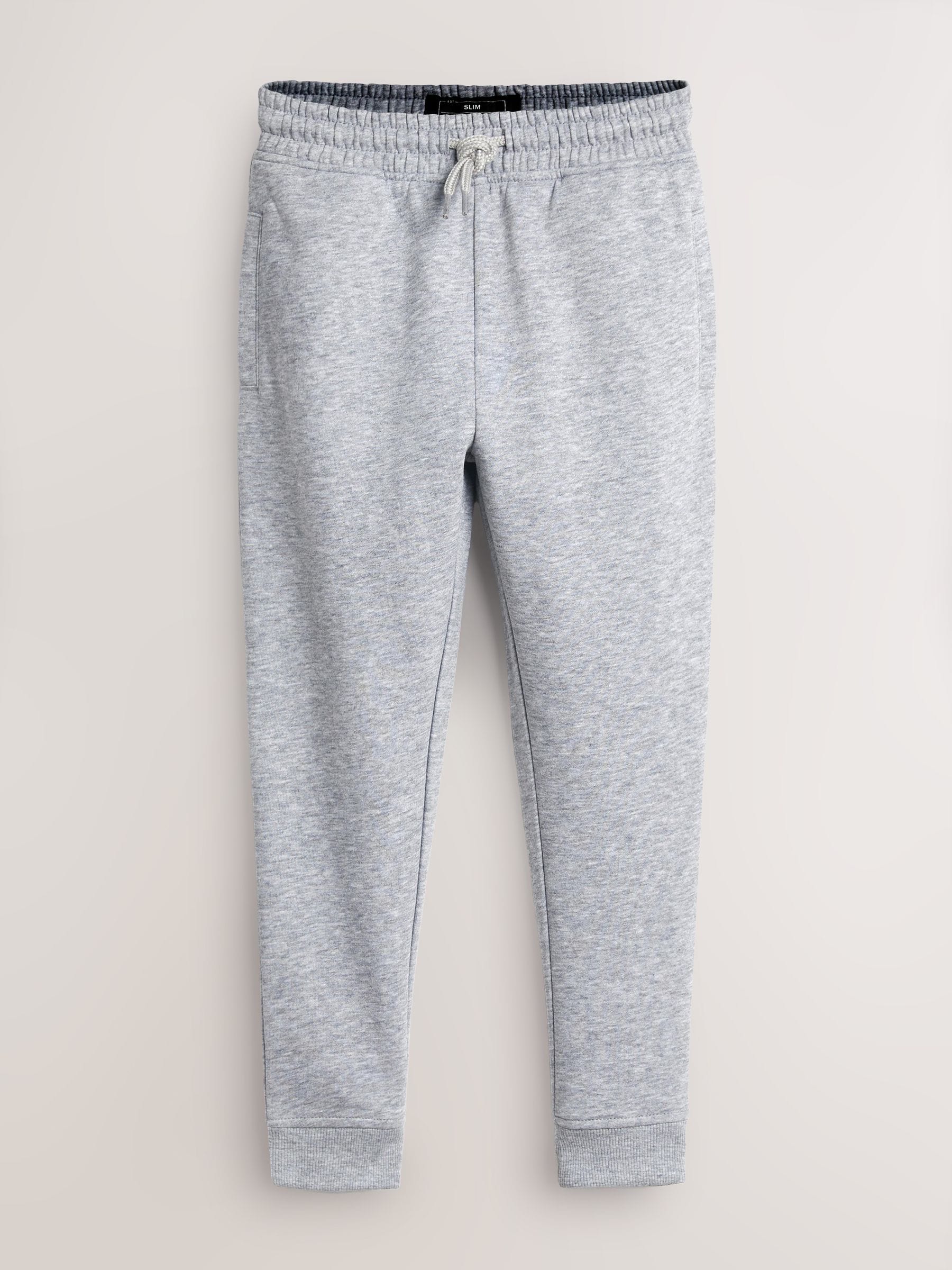 Blauw/grijs/zwart - Basic joggingbroeken, set van 5 (3-16jaar)