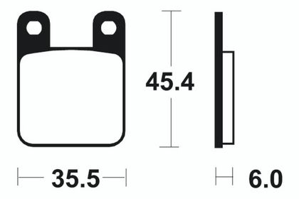 Plaquettes de freins Tecnium MX/Quad métal fritté - MO59