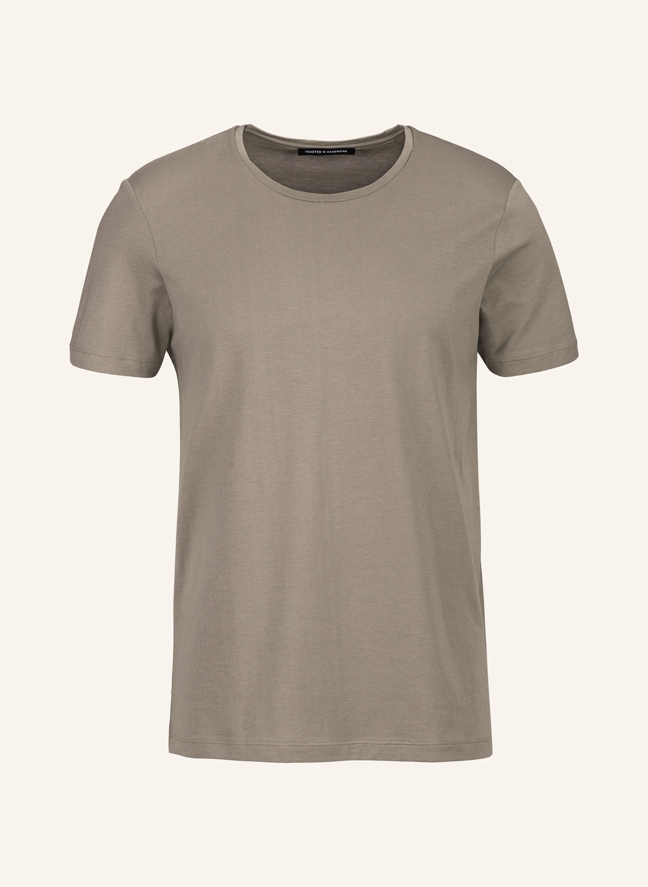 TRUSTED HANDWORK Round Neck 1/2-Sleeve T-Shirt