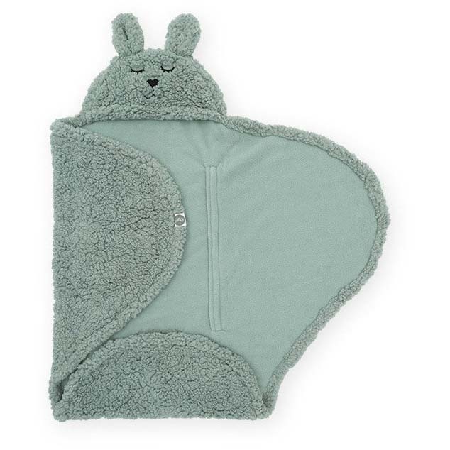 Jollein wikkeldeken Bunny groen - wikkeldekens & omslagdoeken - Prénatal