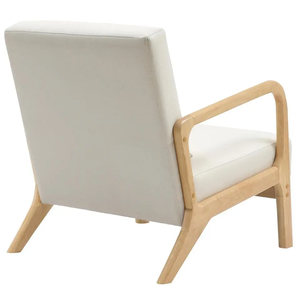 CLP Fauteuil Hibbing natura Frame - Hout - creme