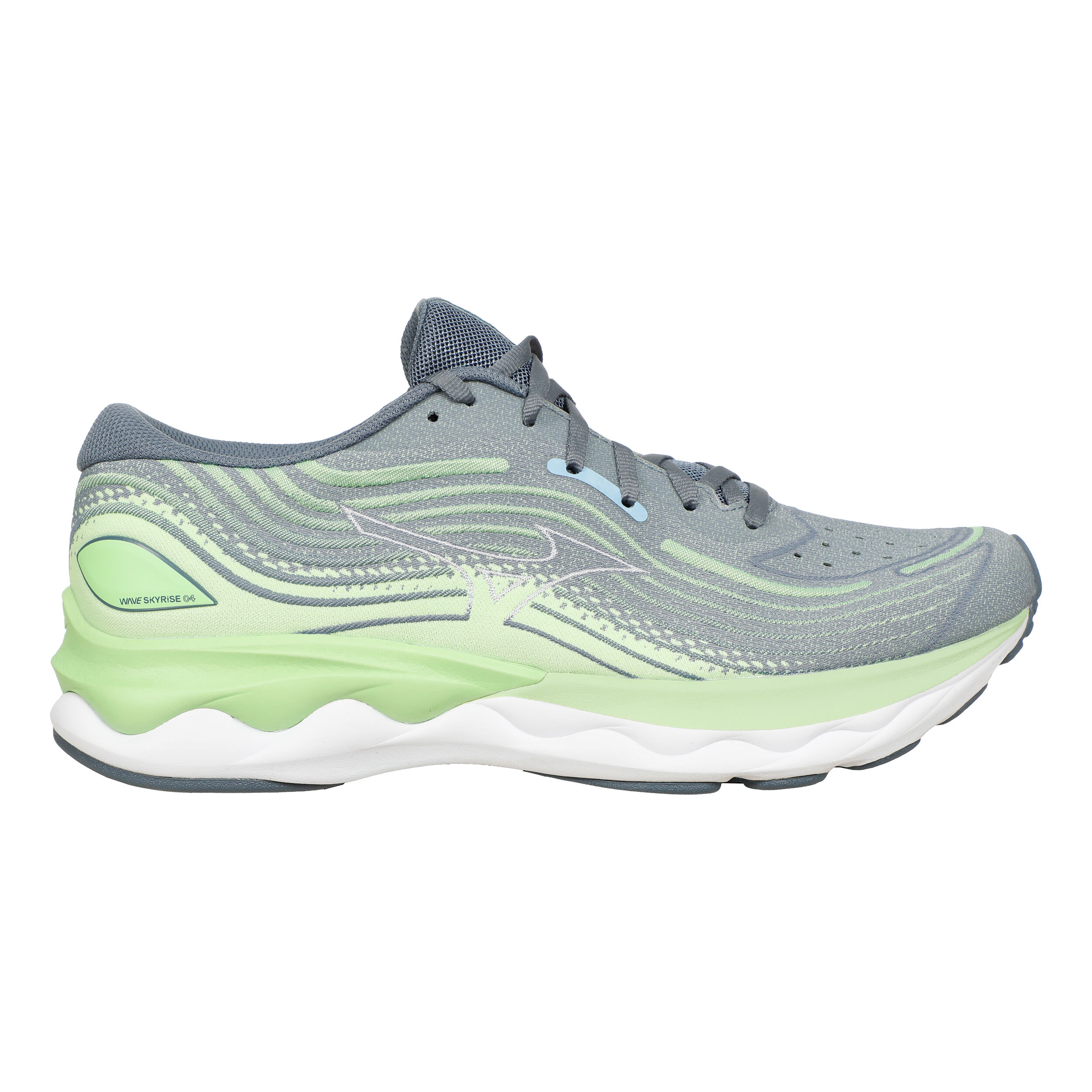 Mizuno Wave Skyrise 4 Chaussure De Running Sans Stabilisateurs Hommes - Vert , Gris