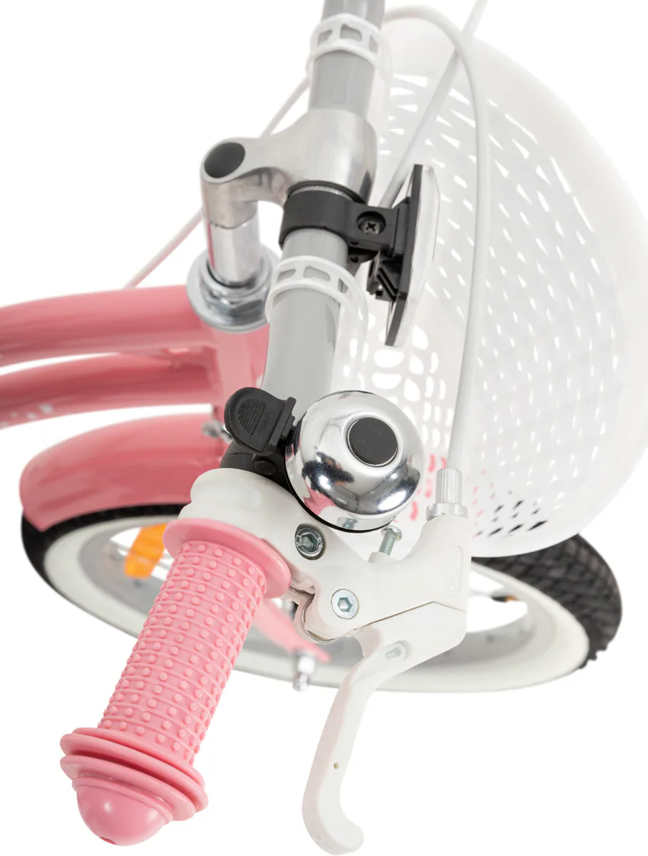 Actionbikes Kinderfahrrad Starlight 16 Zoll, Rosa, Stützräder, Fahrradkorb, Klingel, Kettenschutz (Classic)