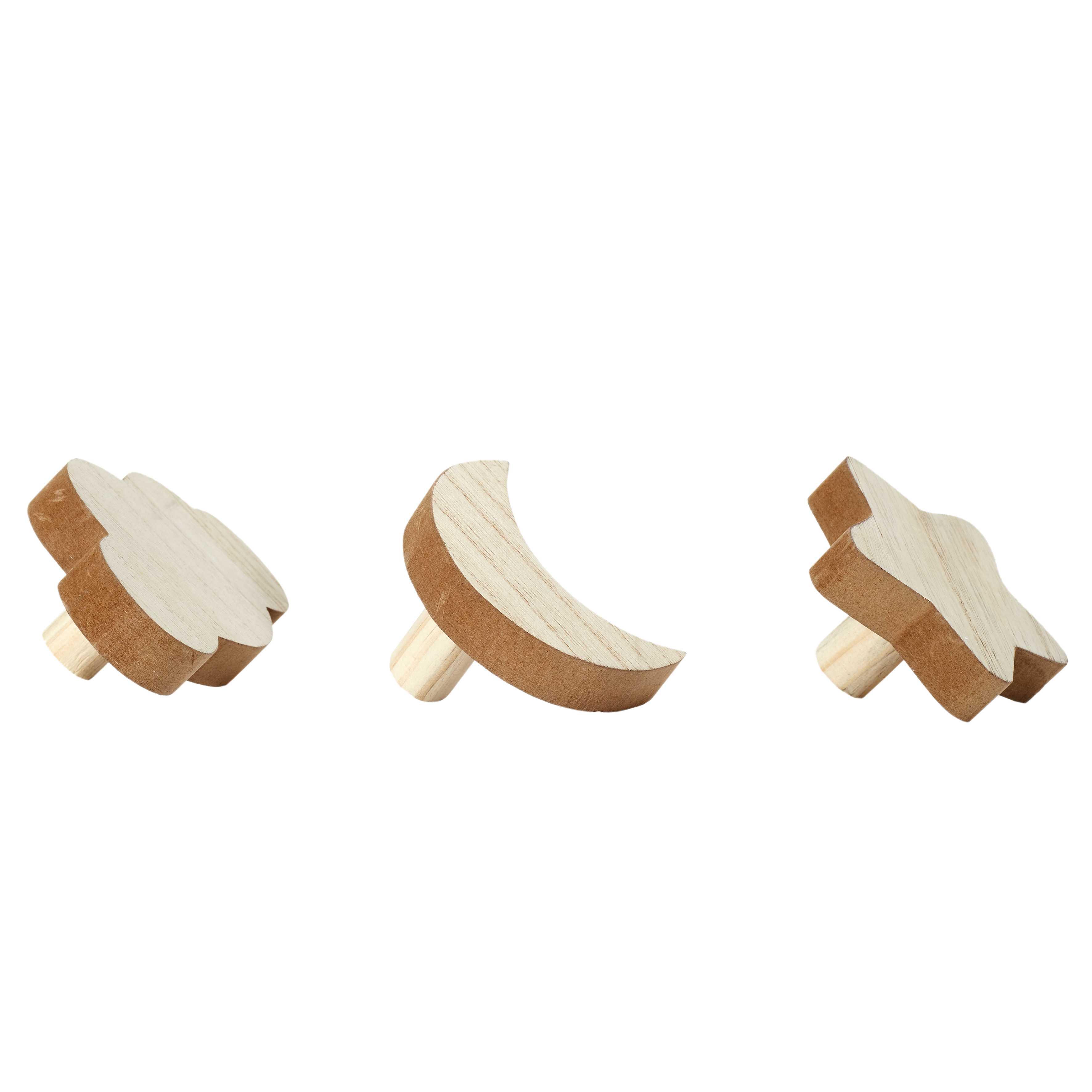 LOT DE 3 PATERES LUNE NUAGE ET ETOILE