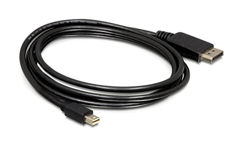 Kabel Mini-DisplayPort – DisplayPort, 1 m 4K 60 HzDelock Kabel Mini DisplayPort 1.2 Stecker > DisplayPort Stecker 4K 60 Hz 1.0 m