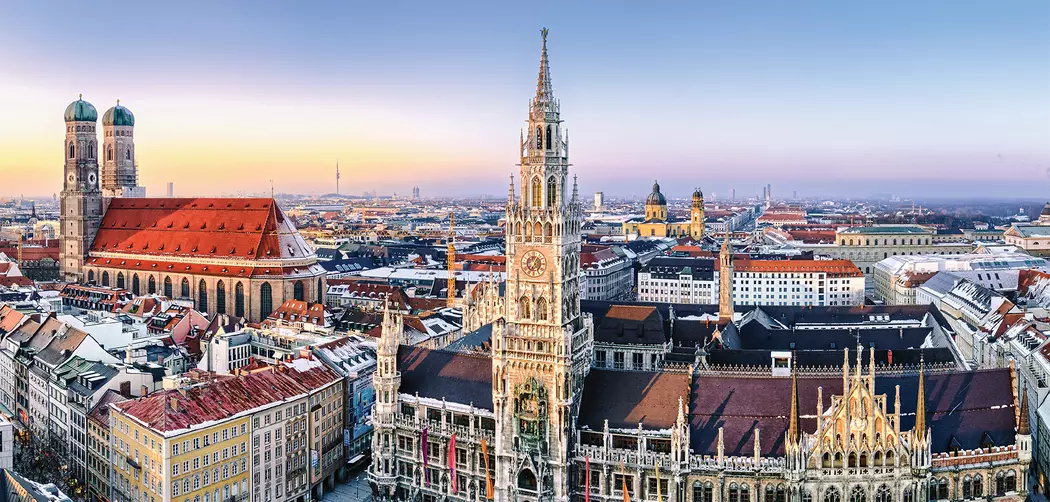 Wandbild 55 x 115 cm Munich panorama I
