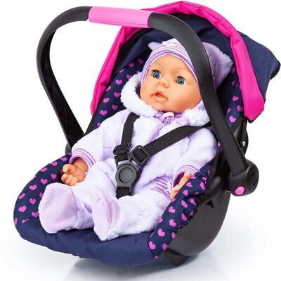 Bayer Design B Babystol Til Dukke Deluxe, Blå/Rosa