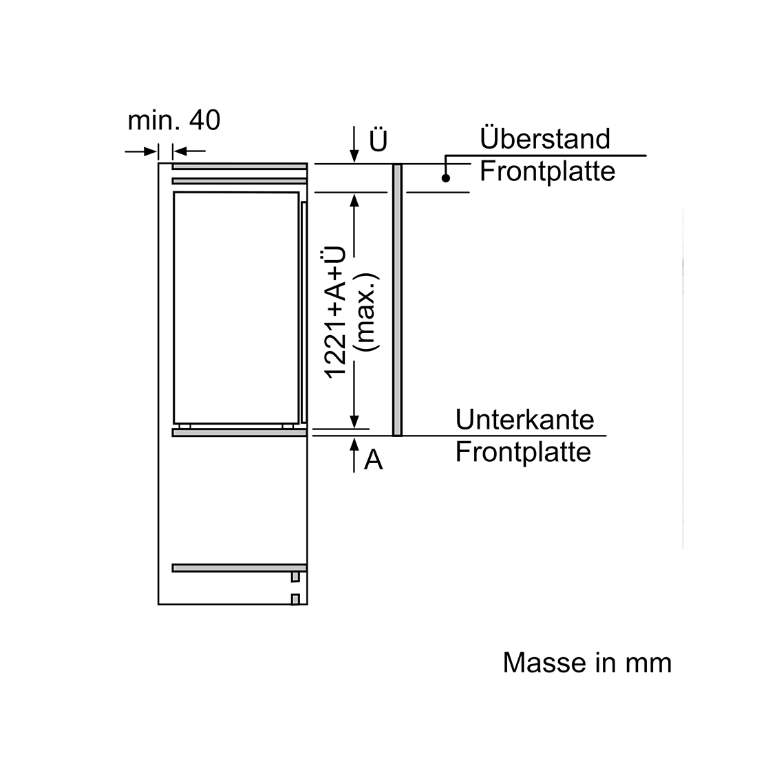 Bosch KIL42VFE0 Einbau-Kühlschrank