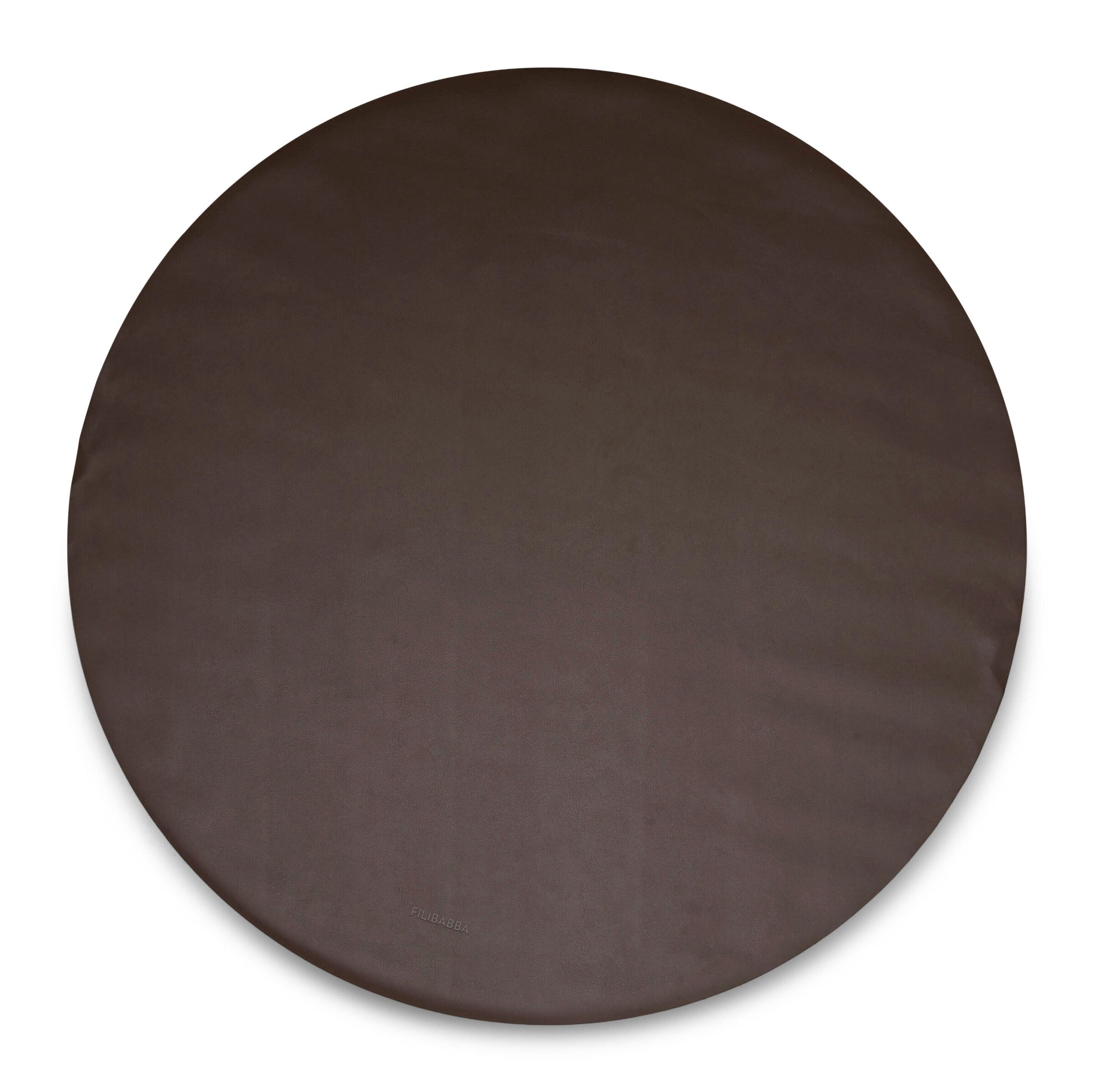FILIBABBA Rutschfeste Bodenmatte - recyceltes PU-Leder - Brown