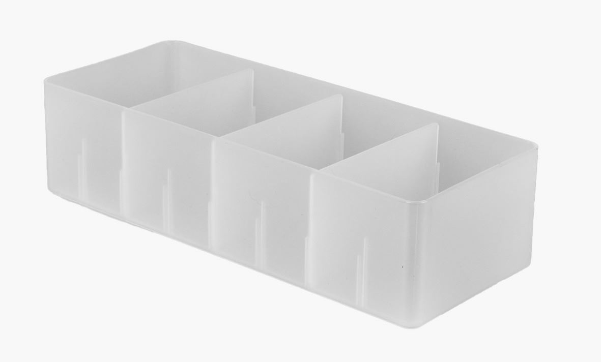 Oppbevaringsboks frostet - 29x11,7x7,5 cm