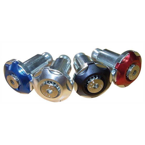 Dafy Moto - Embouts de guidon Etoile Argent