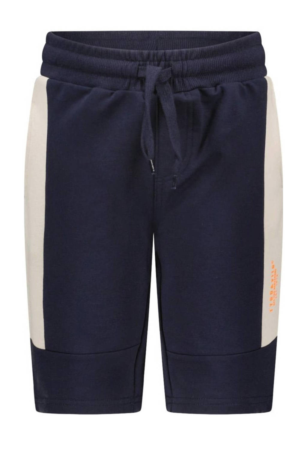 TYGO & vito regular fit sweatshort Barry donkerblauw/beige