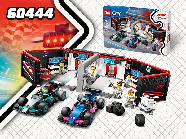 LEGO - LEGO City - F1® Garage: Mercedes-AMG og Alpine-biler (60444)