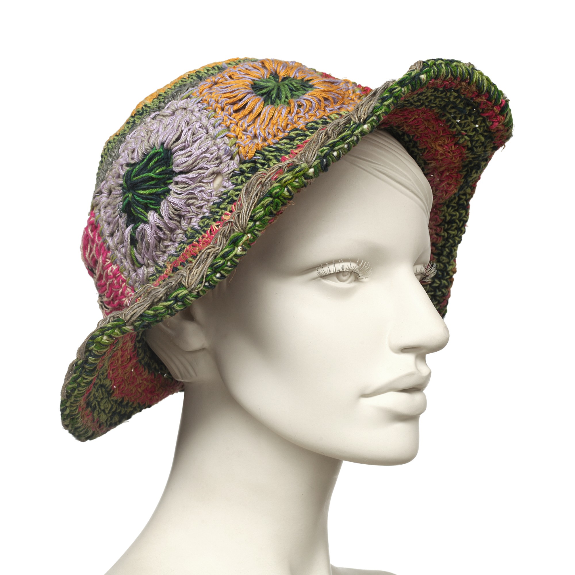 Sommerhut, multicolor, aus Hanf und Baumwolle günstig bestellen