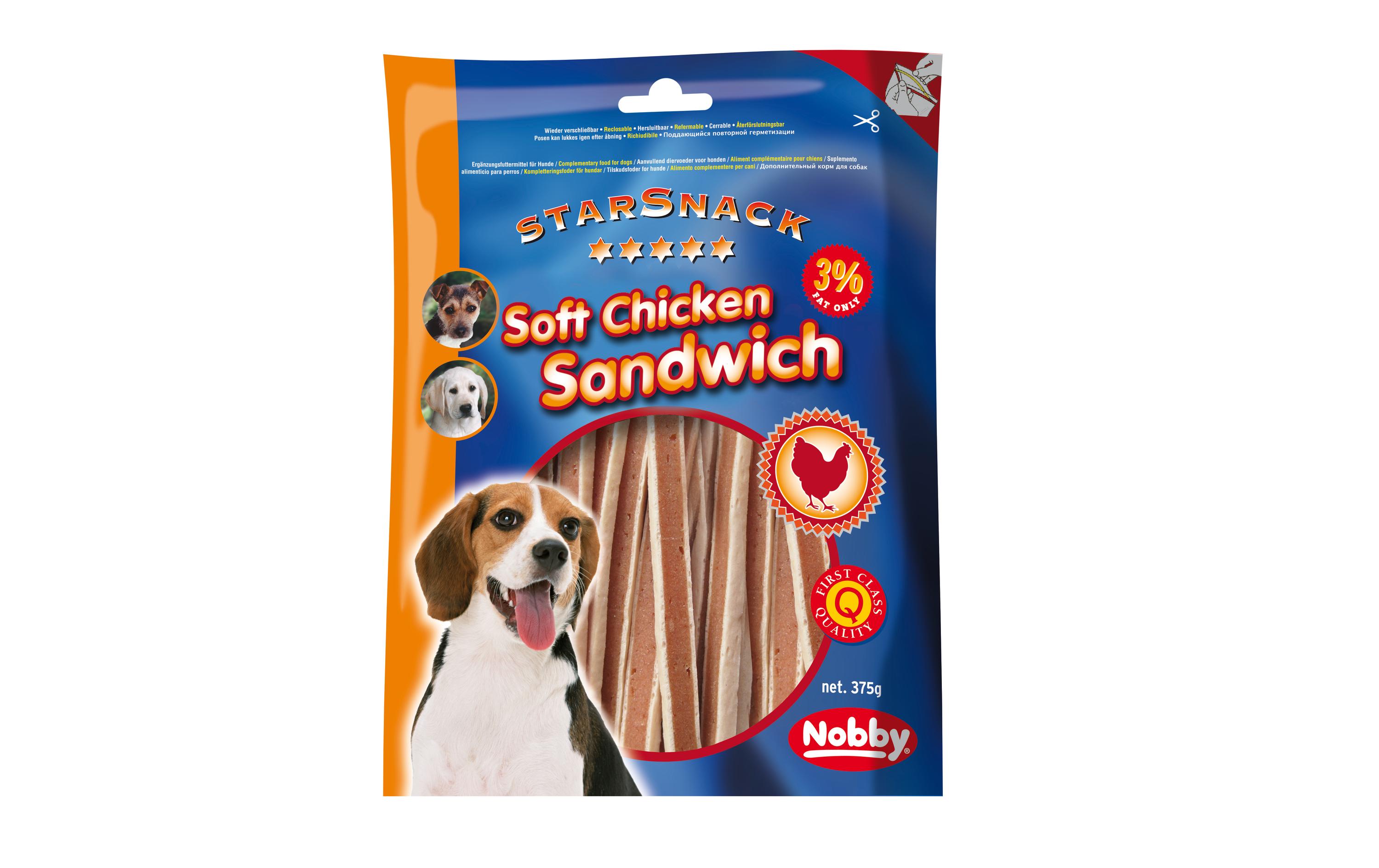 Leckerli StarSnack Soft Chicken Sandwich, 375 gTrainingssnack für Hunde