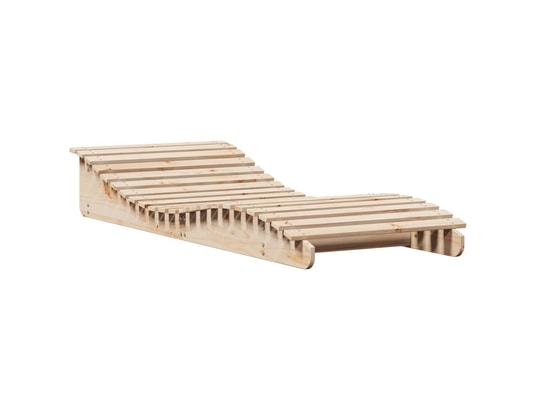 VIDAXL - Bain de soleil Chaise longue 205x80x31,5 cm bois massif de pin