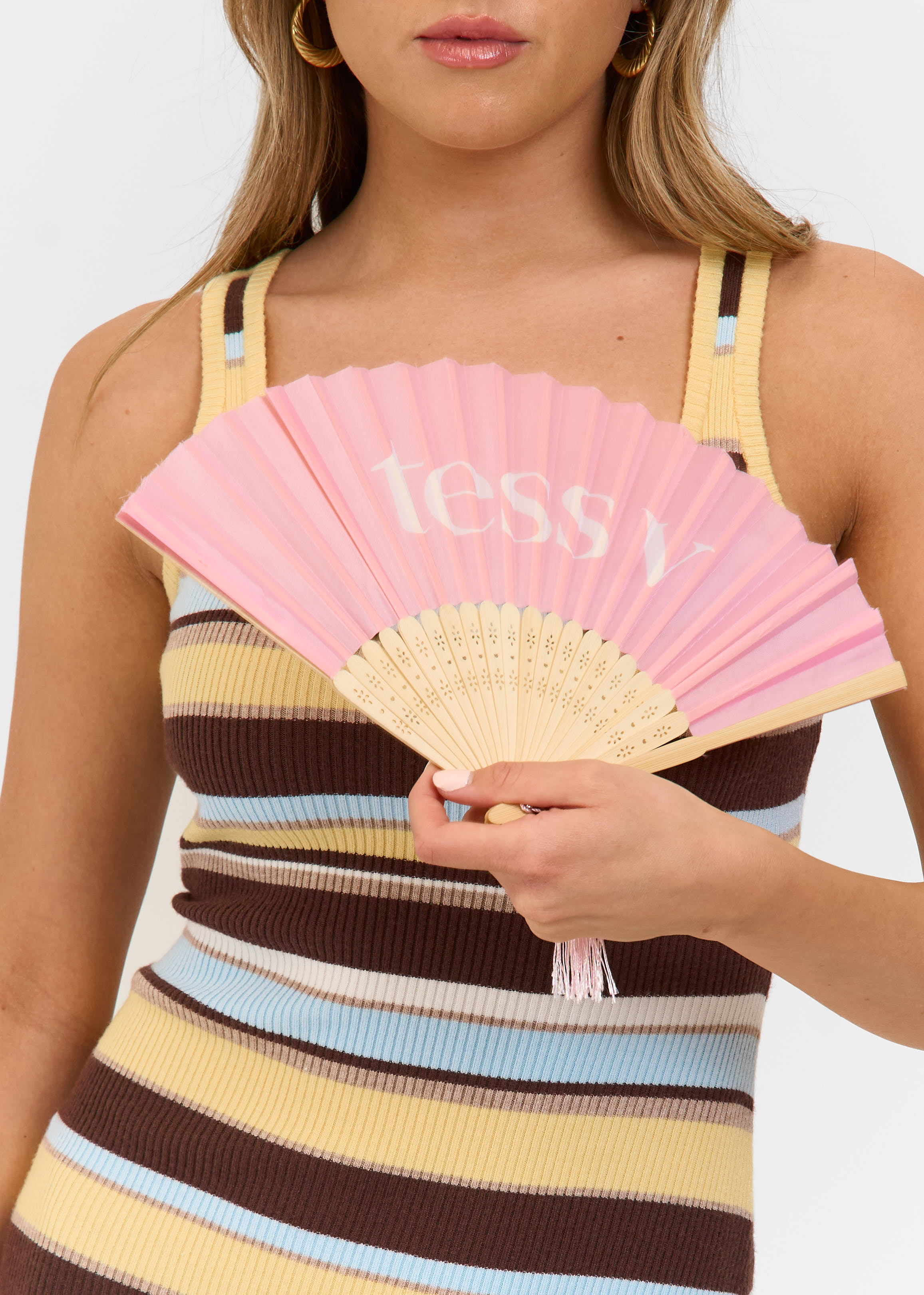 Tess V waaier lichtroze