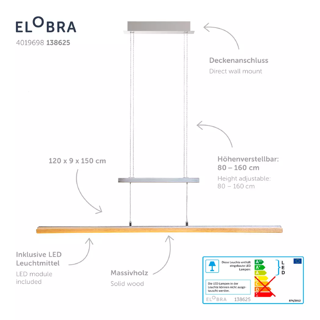 LED-Pendelleuchte Panama