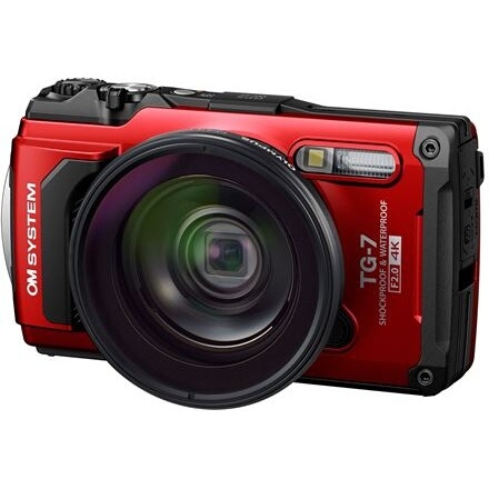 Appareil photo compact Om System TG-7 rouge