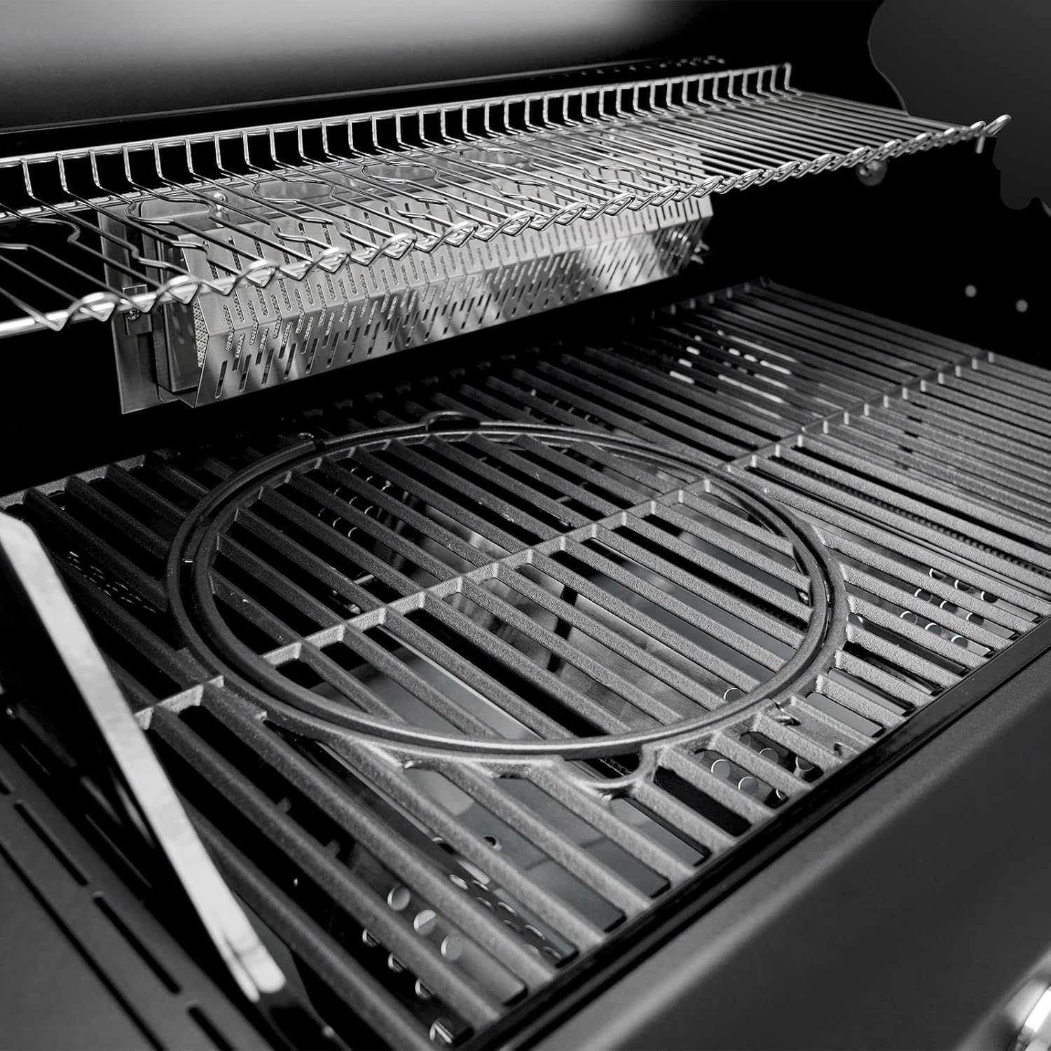 TAINO PLATINUM YAMARA DARK 4+2 Gasgrill Set Stahl 4 Brenner Keramik Sear-Burner Keramik Backburner Piezo-Zündung Abdeckhaube