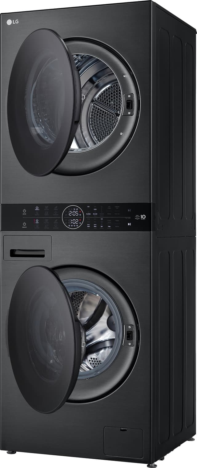 LG WashTower vaskemaskine/tørretumbler WT1210BBF (Sort)